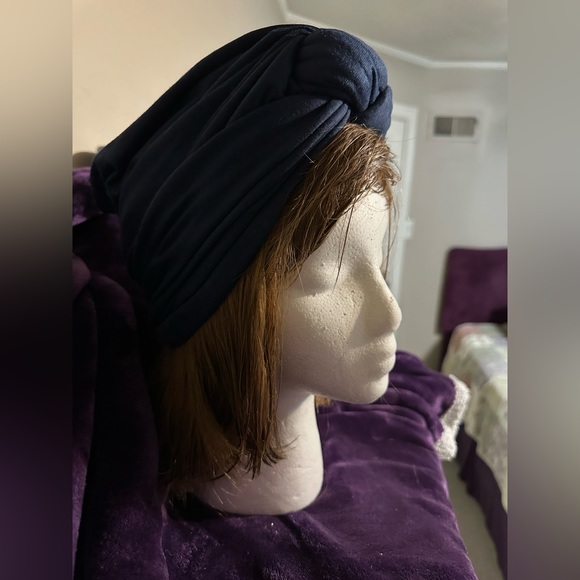 **3 for $40** Deep blue knot turban — Old Hollywood glamour! - Picture 2 of 4